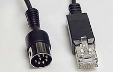 Neo products use Power Link cable with RJ45 and DIN 8 pole