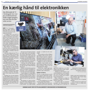 Mini Radio em Herning vende produtos Neo - completa 50 anos