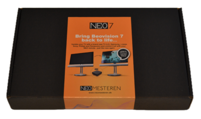 Neo 7 Adaptador na embalagem - pronto para atualizar uma TV Beovision 7 da B&O